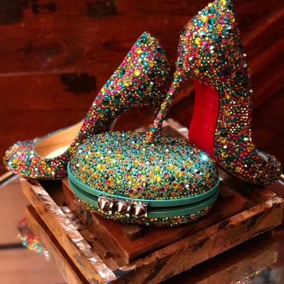 louboutin heels swarovski